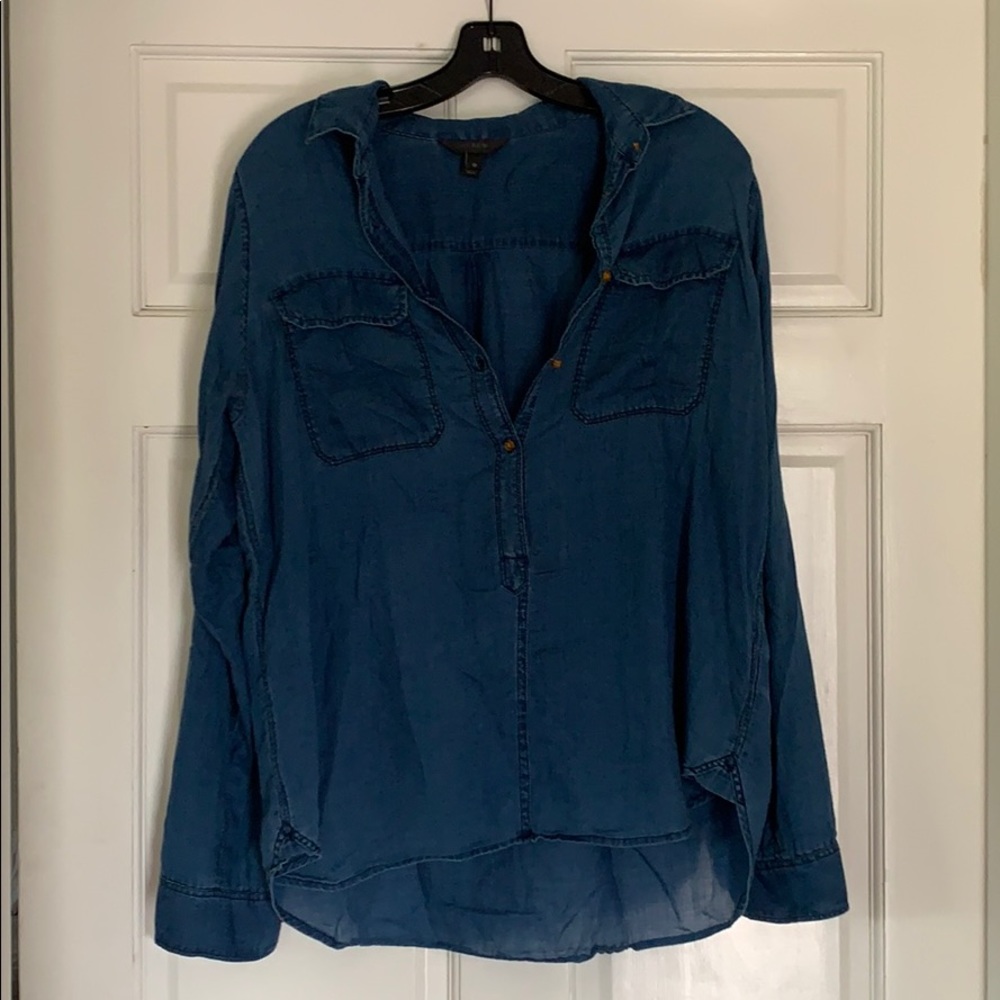 J.Crew chambray blue shirt